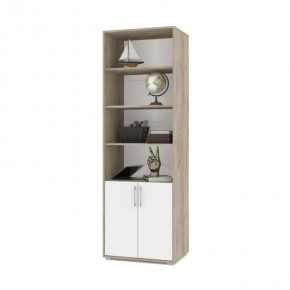 ОЛИВИЯ О21 Шкаф-стеллаж (дуб серый/белый) в Кунгуре - kungur.ok-mebel.com | фото