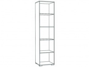 Пенал Ненси 400 (Венге/Белый глянец) в Кунгуре - kungur.ok-mebel.com | фото 2