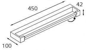 Подсветка для зеркала Italline IT01-1068/45 IT01-1068/45 black в Кунгуре - kungur.ok-mebel.com | фото 2