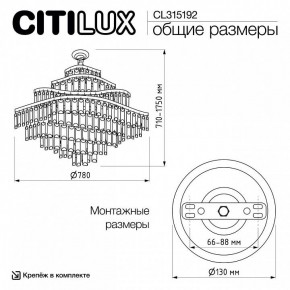 Подвесная люстра Citilux Naiad CL315192 в Кунгуре - kungur.ok-mebel.com | фото 6