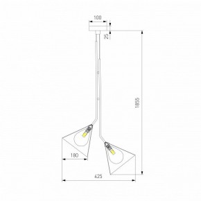 Подвесная люстра Eurosvet Enigma 70161/3 черный в Кунгуре - kungur.ok-mebel.com | фото 4