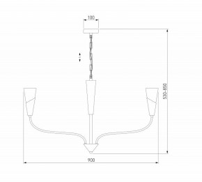 Подвесная люстра Eurosvet Rhyton 60167/8 никель в Кунгуре - kungur.ok-mebel.com | фото 6