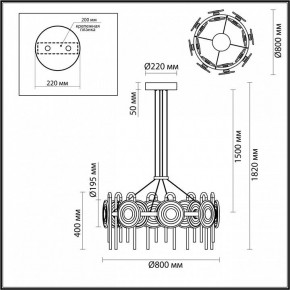 Подвесная люстра Odeon Light Magnet 5407/92L в Кунгуре - kungur.ok-mebel.com | фото 6