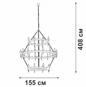 Подвесная люстра Vitaluce V1872 V1872-7/16+8+8 в Кунгуре - kungur.ok-mebel.com | фото 3