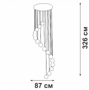 Подвесная люстра Vitaluce V2893 V2893-9/16S в Кунгуре - kungur.ok-mebel.com | фото 4