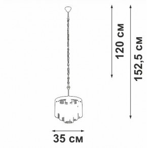 Подвесная люстра Vitaluce V53570 V53570-8/7 в Кунгуре - kungur.ok-mebel.com | фото 4