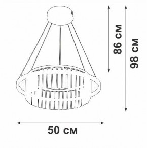 Подвесная люстра Vitaluce V54010 V54010-0/1S в Кунгуре - kungur.ok-mebel.com | фото 6