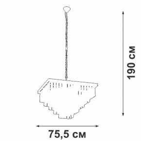 Подвесная люстра Vitaluce V5818 V5818-8/13 в Кунгуре - kungur.ok-mebel.com | фото 5