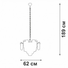 Подвесная люстра Vitaluce V58370 V58370-8/13 в Кунгуре - kungur.ok-mebel.com | фото 3