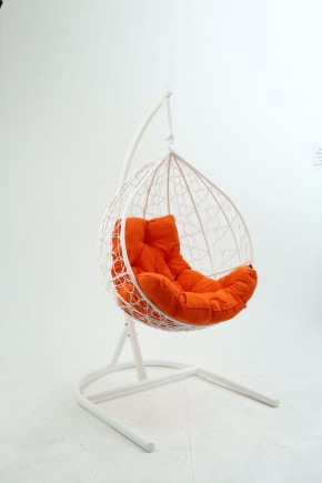 Подвесное кресло Бароло (белый/оранжевый) в Кунгуре - kungur.ok-mebel.com | фото