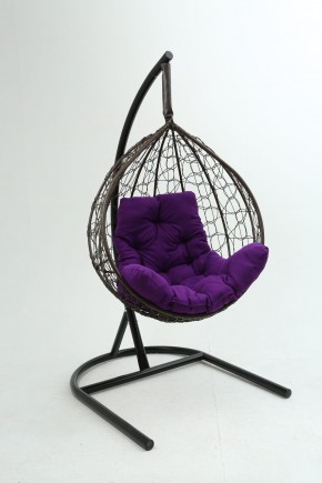 Подвесное кресло Бароло (коричневый/фиолетовый) в Кунгуре - kungur.ok-mebel.com | фото