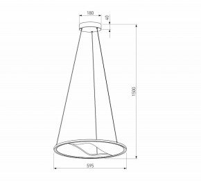 Подвесной светильник Eurosvet Occhio 40027/1 LED серый в Кунгуре - kungur.ok-mebel.com | фото 5
