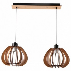 Подвесной светильник Imex MD.9012 MD.9012-2-P-BK+WOOD в Кунгуре - kungur.ok-mebel.com | фото