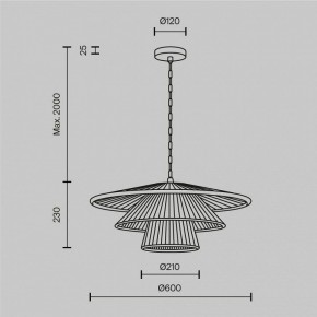 Подвесной светильник Maytoni Costa MOD394PL-01BS1 в Кунгуре - kungur.ok-mebel.com | фото 5