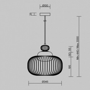 Подвесной светильник Maytoni Levitation MOD376PL-01G в Кунгуре - kungur.ok-mebel.com | фото 5