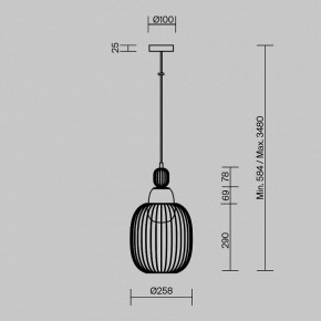 Подвесной светильник Maytoni Levitation MOD376PL-01G1 в Кунгуре - kungur.ok-mebel.com | фото 5