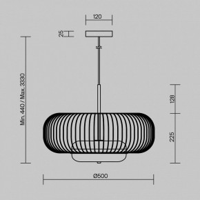 Подвесной светильник Maytoni Levitation MOD376PL-L30G3K в Кунгуре - kungur.ok-mebel.com | фото 5