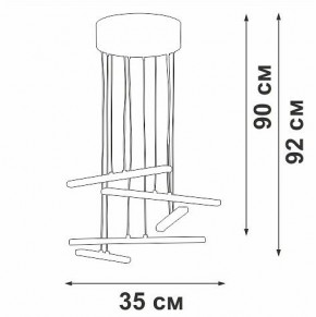 Подвесной светильник Vitaluce V3046 V3046-1/5S в Кунгуре - kungur.ok-mebel.com | фото 5