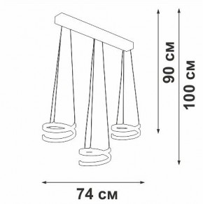 Подвесной светильник Vitaluce V3047 V3047-0/3S в Кунгуре - kungur.ok-mebel.com | фото 4