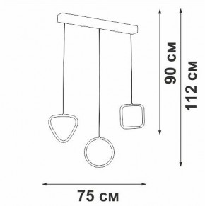 Подвесной светильник Vitaluce V3048 V3048-1/3S в Кунгуре - kungur.ok-mebel.com | фото 4