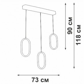 Подвесной светильник Vitaluce V3049 V3049-0/3S в Кунгуре - kungur.ok-mebel.com | фото 4