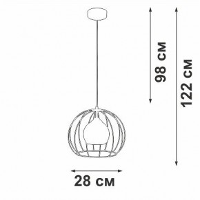 Подвесной светильник Vitaluce V3098 V3098-1/1S в Кунгуре - kungur.ok-mebel.com | фото 5