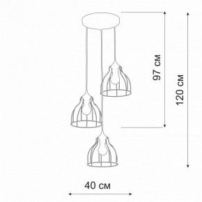 Подвесной светильник Vitaluce V3102 V3102-1/3S в Кунгуре - kungur.ok-mebel.com | фото 2