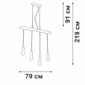 Подвесной светильник Vitaluce V47160 V47160-1/4S в Кунгуре - kungur.ok-mebel.com | фото 5