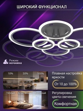 Потолочная люстра Natali Kovaltseva HOME LED LAMPS 81440 в Кунгуре - kungur.ok-mebel.com | фото 6