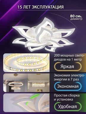 Потолочная люстра Natali Kovaltseva OLIMP LED SMART 84005 в Кунгуре - kungur.ok-mebel.com | фото 5