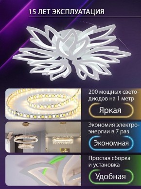 Потолочная люстра Natali Kovaltseva RIF LED LAMPS 81118/7C в Кунгуре - kungur.ok-mebel.com | фото 5