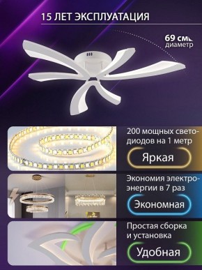 Потолочная люстра Natali Kovaltseva VIO LED LAMPS 81453 в Кунгуре - kungur.ok-mebel.com | фото 5
