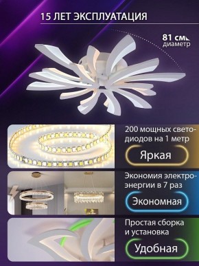 Потолочная люстра Natali Kovaltseva VIO LED LAMPS 81454 в Кунгуре - kungur.ok-mebel.com | фото 5