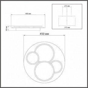 Потолочная люстра Sonex Pine 7734/60L в Кунгуре - kungur.ok-mebel.com | фото 9