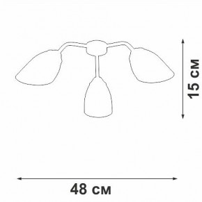 Потолочная люстра Vitaluce V31950 V31950/3PL в Кунгуре - kungur.ok-mebel.com | фото 3
