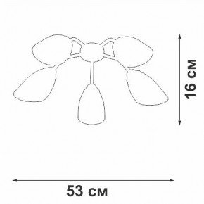 Потолочная люстра Vitaluce V31950 V31950/5PL в Кунгуре - kungur.ok-mebel.com | фото 3