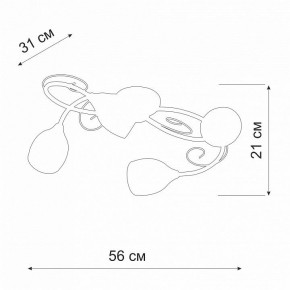 Потолочная люстра Vitaluce V3269 V3269-3/4PL в Кунгуре - kungur.ok-mebel.com | фото 2
