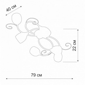 Потолочная люстра Vitaluce V3269 V3269-3/6PL в Кунгуре - kungur.ok-mebel.com | фото 2