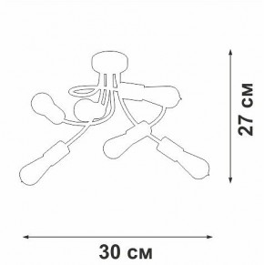 Потолочная люстра Vitaluce V3928 V3928-1/6PL в Кунгуре - kungur.ok-mebel.com | фото 4