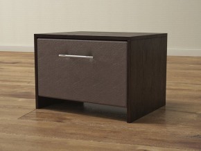 PROxSON Тумба Varna (ЛДСП Венге+экокожа Дуб венге с коричневым) 51x40 в Кунгуре - kungur.ok-mebel.com | фото