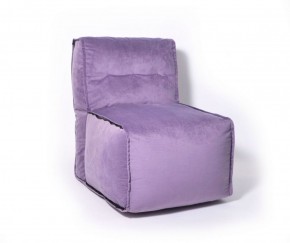 Прямое модульное бескаркасное кресло Комфорт (Фиолет велюр) в Кунгуре - kungur.ok-mebel.com | фото