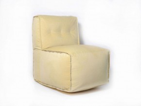 Прямое модульное бескаркасное кресло Комфорт (Желтый велюр) в Кунгуре - kungur.ok-mebel.com | фото