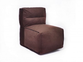 Прямое модульное бескаркасное кресло Комфорт (Шоколад велюр) в Кунгуре - kungur.ok-mebel.com | фото