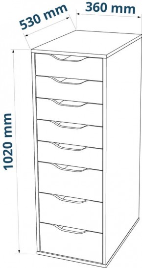 S01439 Ингар Д 132 стол письменный 132x58x76, белый в Кунгуре - kungur.ok-mebel.com | фото