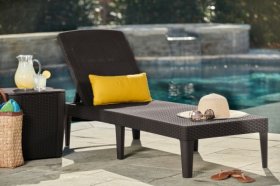 Шезлонг Джайпур (Jaipur Sun lounger) виски-коричневый в Кунгуре - kungur.ok-mebel.com | фото 3