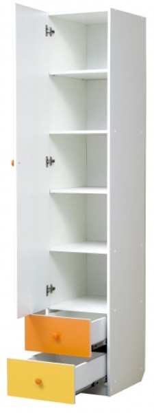 Шкаф 1-но дверный с ящиками и зеркалом Радуга (400) в Кунгуре - kungur.ok-mebel.com | фото 2