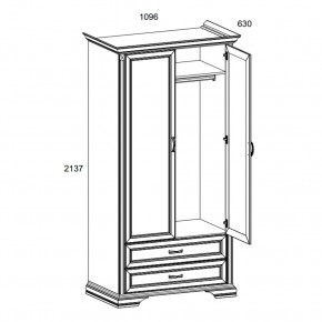 Шкаф 2DG2S, MONAKO, цвет Сосна винтаж/дуб анкона в Кунгуре - kungur.ok-mebel.com | фото 3