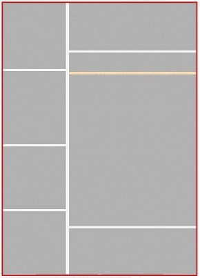 Шкаф 3-х дверный Ольга-1Н для одежды и белья в Кунгуре - kungur.ok-mebel.com | фото 4