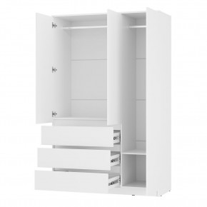 Шкаф 3-х створчатый Симпл ШК-08 (белый) в Кунгуре - kungur.ok-mebel.com | фото 2