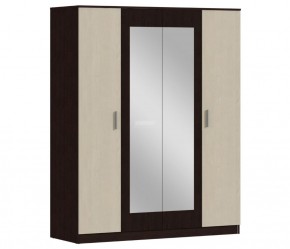 Шкаф 4х дверный с зеркалами Уют СБ-2750/1.Н (Венге/Паллада) в Кунгуре - kungur.ok-mebel.com | фото 1